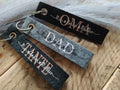 Schlüsselanhänger Personalisierte Filz Filzanhänger Name Oma MOM DAD OPA Tante Onkel Paten personalisiertes Geschenk