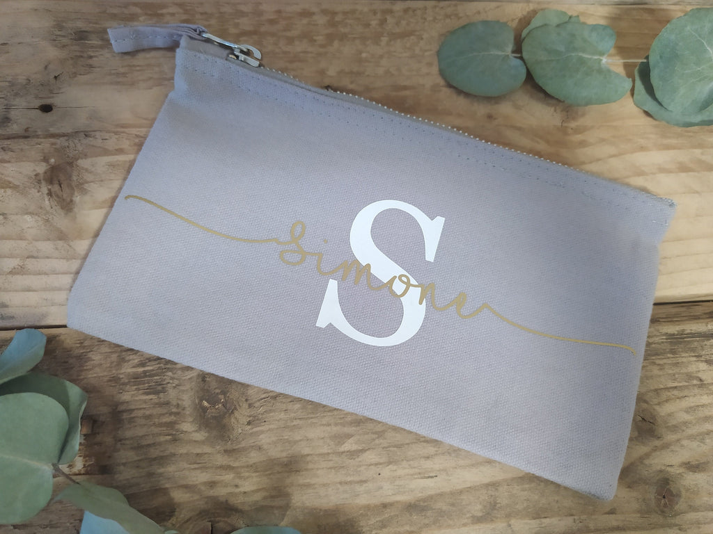 Kosmetiktasche | personalisierte Tasche | Etui | Kulturtasche mit Namen | personalisierte Geschenke | Schminktasche mit Schriftzug