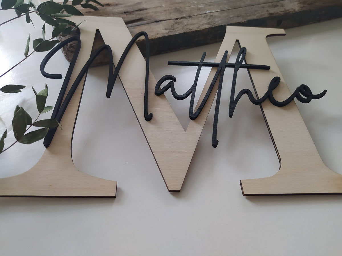 Namensschild Kinderzimmer 25 -30cm | Türschild | Holzschild personalisiert |