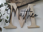 Namensschild Kinderzimmer 15cm hoch | Türschild | Holzschild personalisiert | Wanddekoration |