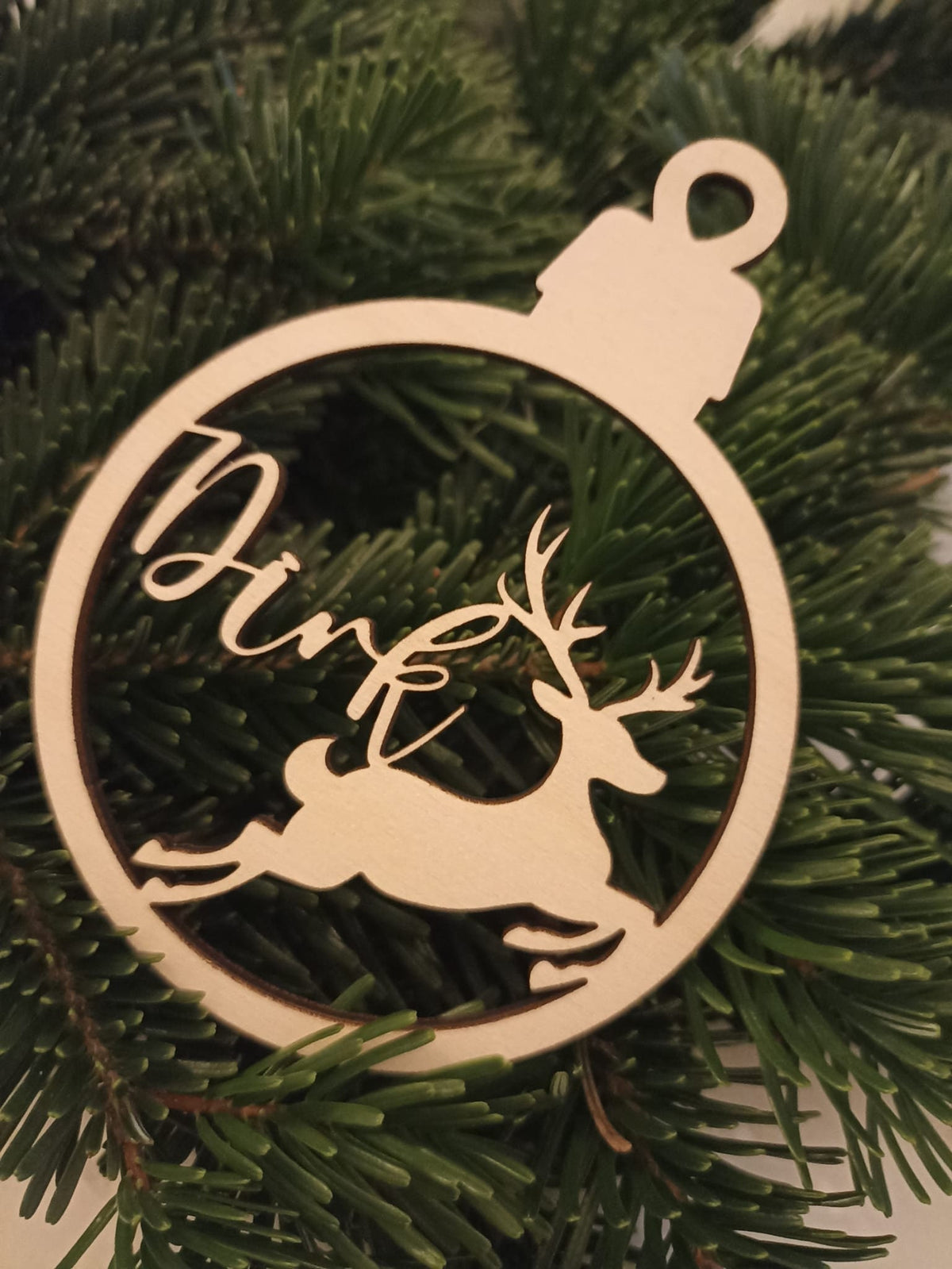 Weihnachtskugeln personalisiert Holz | personalisiert Christbaumkugeln | Weihnachtsgeschenk mit Name | Weihnachtsbaumkugeln | Weinachtsbaum