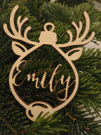 Weihnachtskugeln personalisiert Holz | personalisiert Christbaumkugeln | Weihnachtsgeschenk mit Name | Weihnachtsbaumkugeln | Weinachtsbaum