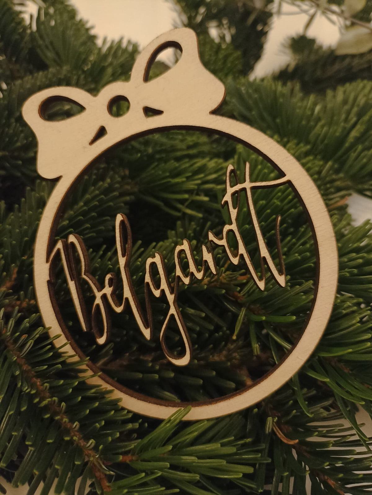 Weihnachtskugeln personalisiert Holz | personalisiert Christbaumkugeln | Weihnachtsgeschenk mit Name | Weihnachtsbaumkugeln | Weinachtsbaum