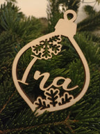 Weihnachtskugeln personalisiert Holz | personalisiert Christbaumkugeln | Weihnachtsgeschenk mit Name | Weihnachtsbaumkugeln | Weinachtsbaum