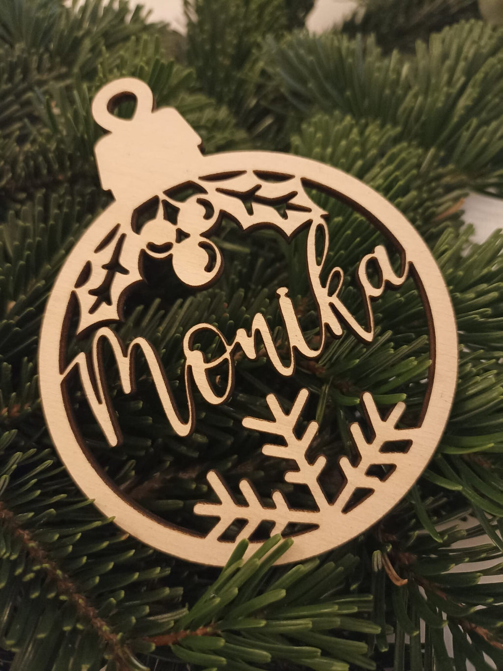 Weihnachtskugeln personalisiert Holz | personalisiert Christbaumkugeln | Weihnachtsgeschenk mit Name | Weihnachtsbaumkugeln | Weinachtsbaum