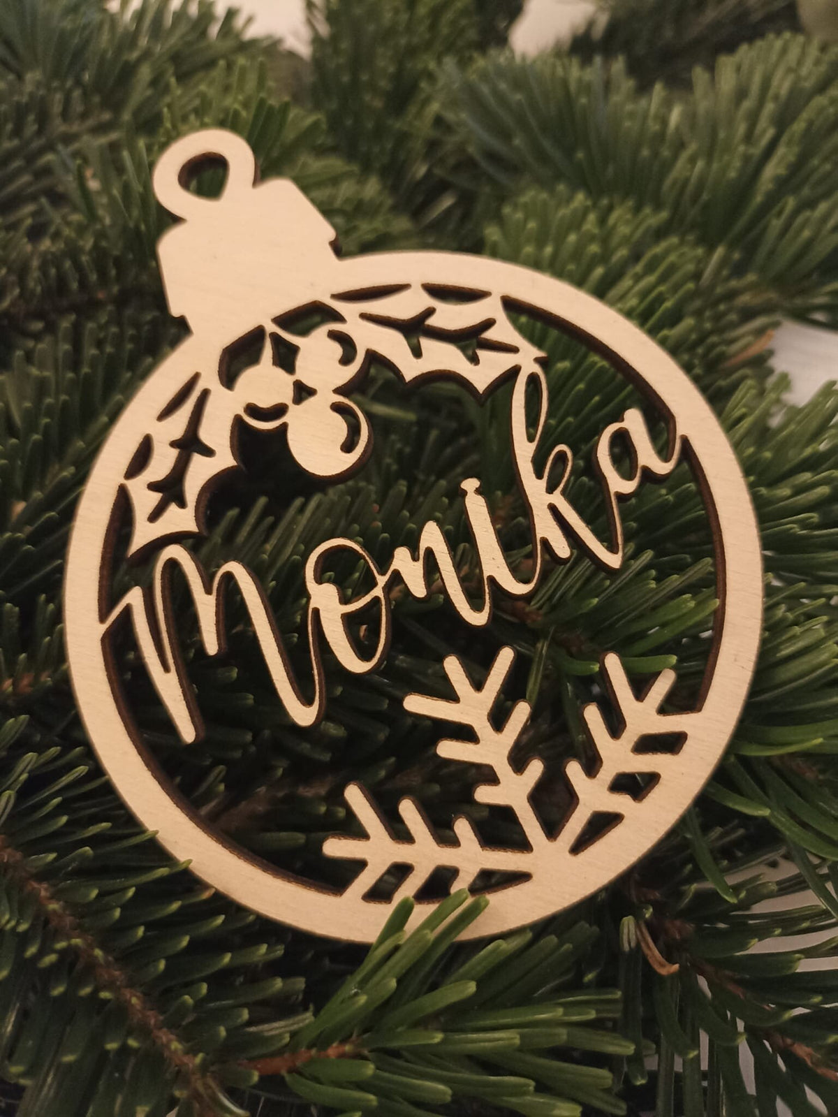Weihnachtskugeln personalisiert Holz | personalisiert Christbaumkugeln | Weihnachtsgeschenk mit Name | Weihnachtsbaumkugeln | Weinachtsbaum