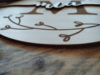 Namensschild rund Kinderzimmer | Geschenk zur Geburt | Türschild | Holzschild personalisiert | Wanddekoration | Babyzimmer | Holzdeko