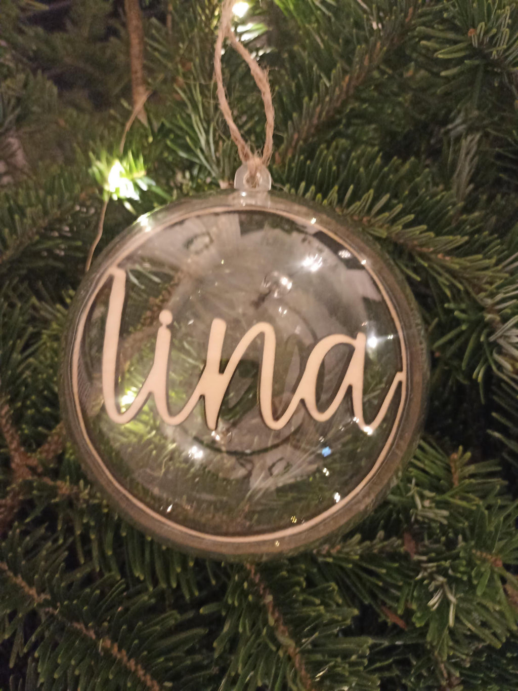 Weihnachtskugeln personalisiert 10cm 12 cm Acrylglas | personalisierte Geschenke | Christbaumkugeln | Weihnachtsgeschenk mit Namen |