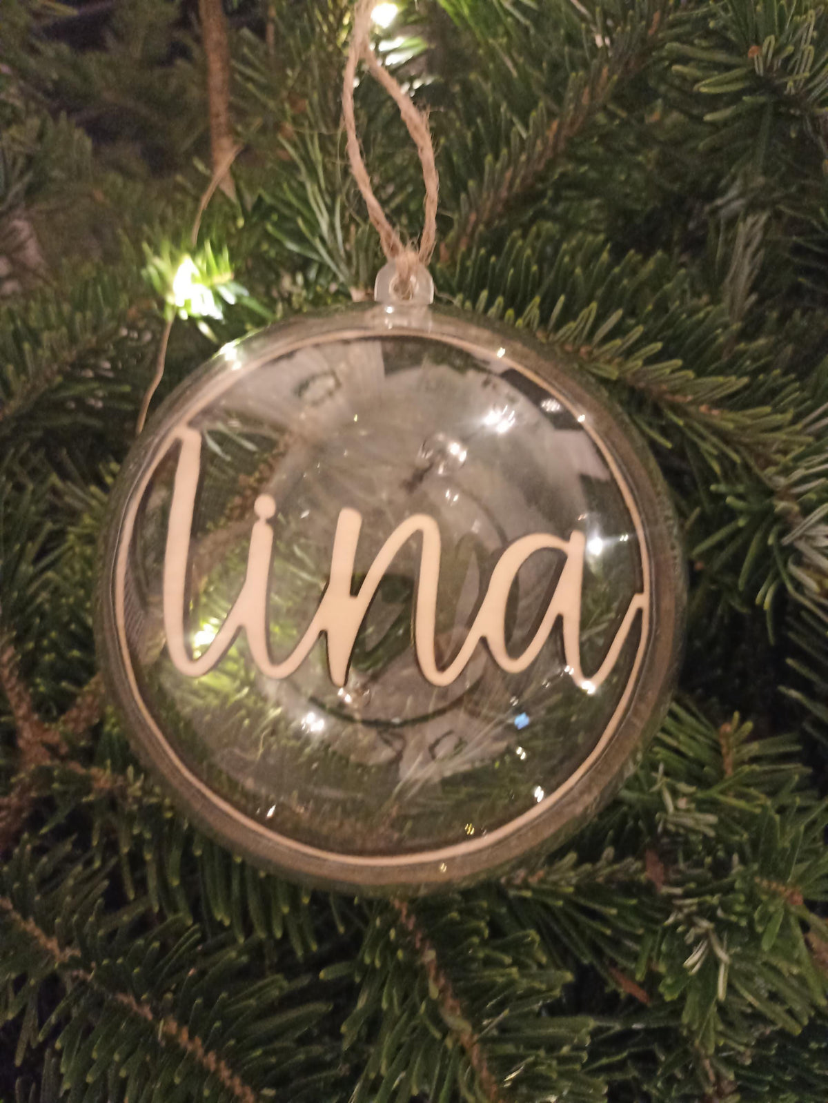 Weihnachtskugeln personalisiert 10cm 12 cm Acrylglas | personalisierte Geschenke | Christbaumkugeln | Weihnachtsgeschenk mit Namen |