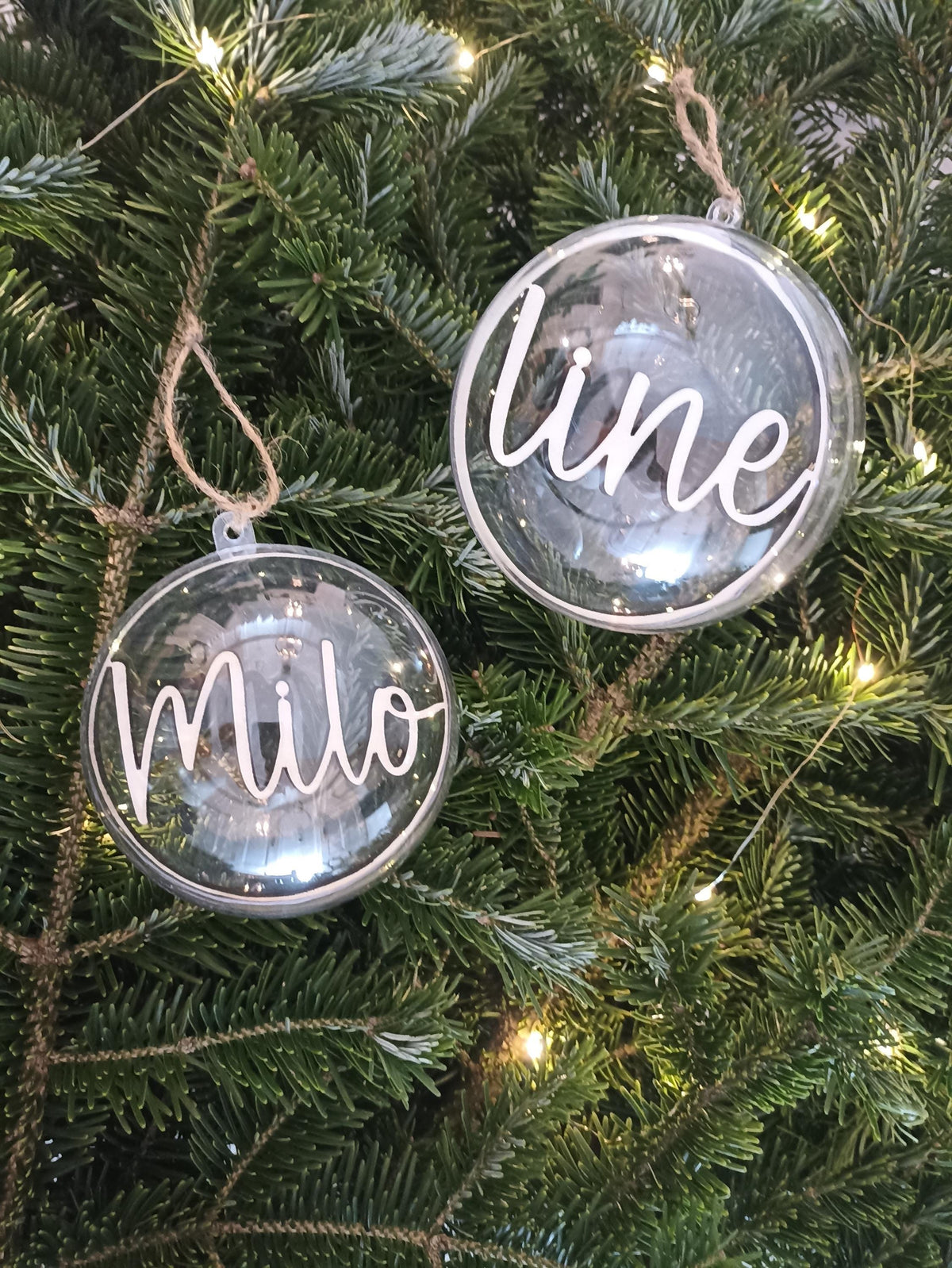 Weihnachtskugeln personalisiert 10cm 12 cm Acrylglas | personalisierte Geschenke | Christbaumkugeln | Weihnachtsgeschenk mit Namen |