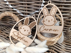 Osterdeko personalisiert aus Holz mit gravour | Ostergeschenk | Anhänger Ostern mit Name | Ostern | Osteranhänger | Osternest | Osterkorb
