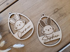 Osterdeko personalisiert aus Holz mit gravour | Ostergeschenk | Anhänger Ostern mit Name | Ostern | Osteranhänger | Osternest | Osterkorb