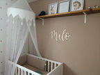 Schriftzug Personalisiert aus Holz – Individuelles Namensschild fürs Kinderzimmer mit Wunschname oder als Türschild. Namen