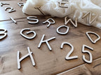 Holzbuchstaben Holzdekoration Basteln Buchstaben aus Holz 4-35cm verspielt