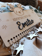 Personalisierter Adventskalender aus Holz – Dein einzigartiger Weihnachtskalender mit verschiedenen Motiven