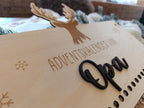 Personalisierter Adventskalender aus Holz – Dein einzigartiger Hirsch Weihnachtskalender