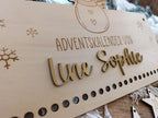 Personalisierter Adventskalender aus Holz – Dein einzigartiger Weihnachtskalender Schneemann Motiv
