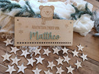Personalisierter Adventskalender aus Holz – Dein einzigartiger Bär Weihnachtskalender