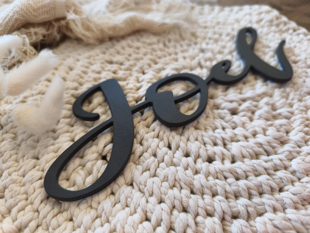 Schriftzug Personalisiert aus Holz – Individuelles Namensschild fürs Kinderzimmer mit Wunschname oder als Türschild. Namen