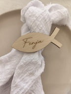 Platzkarte aus Holz zur Konfirmation, Taufe, Kommunion oder Hochzeit Tischdeko
