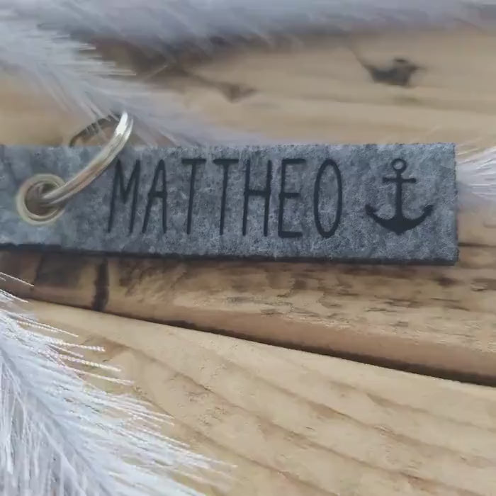 Personalisierter Schlüsselanhänger | Anker | Maritim | Kinder | Geschenk mit Namen