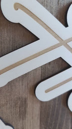 Türschild Personalisiert aus Holz – Individuelles Namensschild für Kinderzimmer mit Wunschname Wanddeko Türschild mit Herz