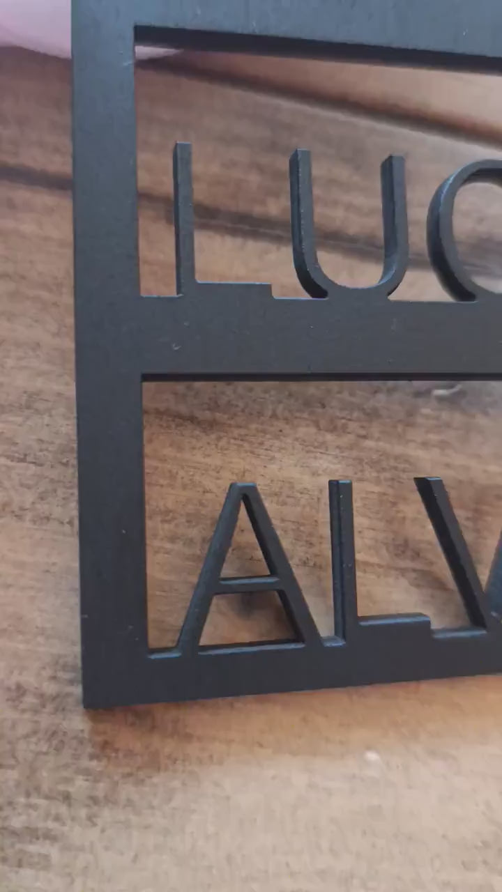 Holzhaus personalisiert  37cm  | Familie | Haus mit Namen | Geschenk | Türkranz